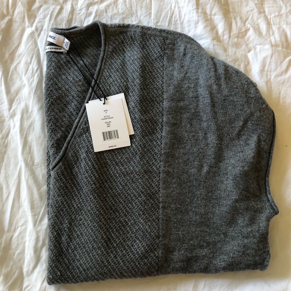 NWT Vince V-Neck 100% Cashmere